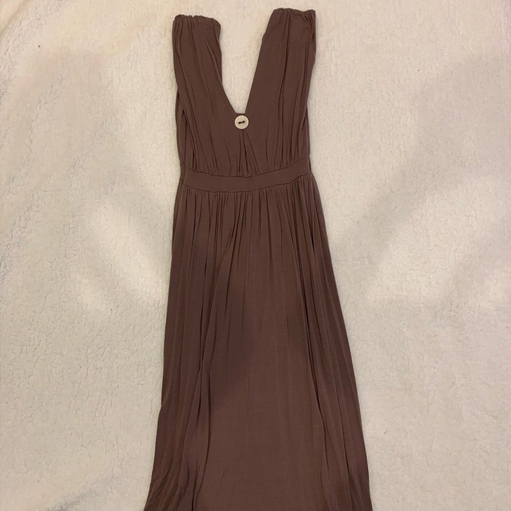 Dark Mauve/Brown Maxi Dress in Size M